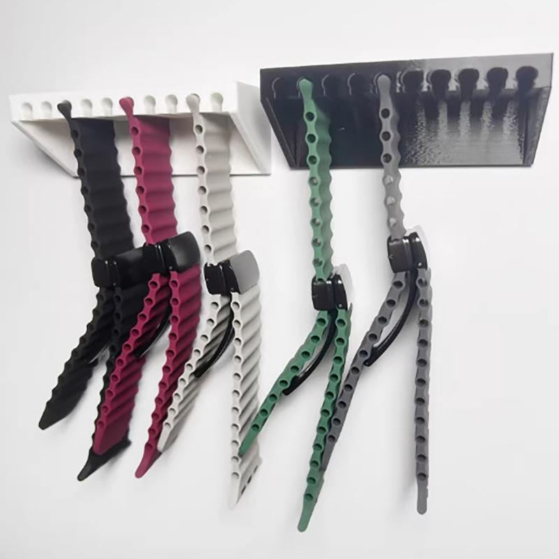 10 Slots Watchband Organizer Display Stand Holder for Multiple Watch Strap Storage Wall Mounted for Bedroom Office