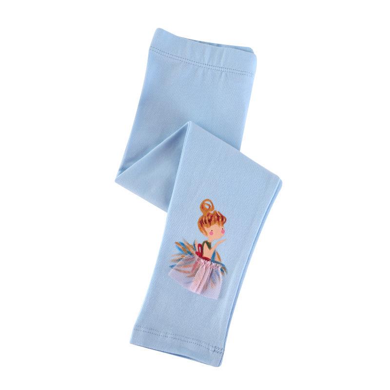 Dziewczęce bawełniane legginsy z dzianiny - Lekkie spodnie na wiosnę/jesień dla niemowląt i dzieci