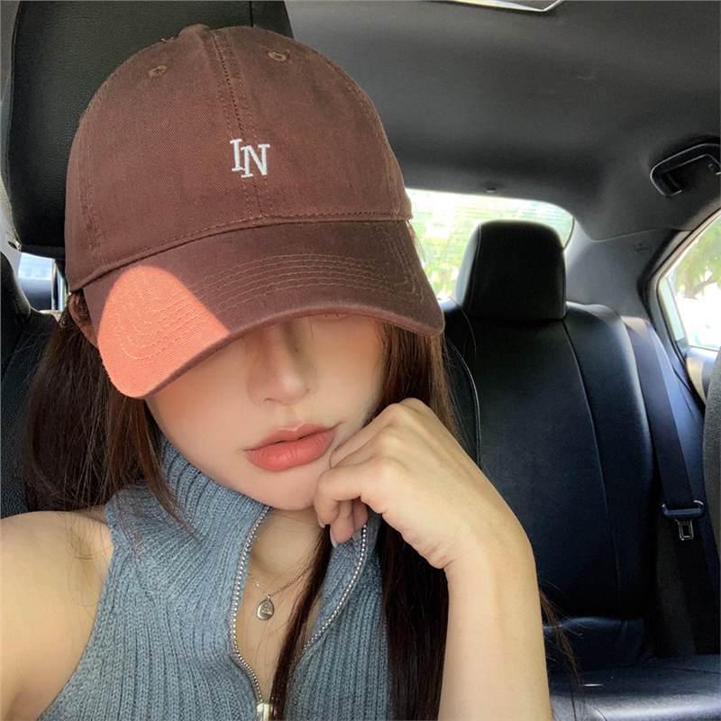 2024 Softtop Bestickte Baseballkappe für Kinder mit großen Köpfen, Gesichtsschlankmachend, Vielseitig für Sport und Reisen.