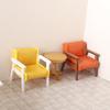 1:12 Dollhouse Miniature Sofa Leather Sofa Single/Double Chair Furniture Model Living Room Decor Toy Doll House Accessories