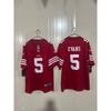 Mens NFL San Francisco 49ers Embroidered Football Jersey Short Sleeve Sport T-Shirt Fans Casual Wear