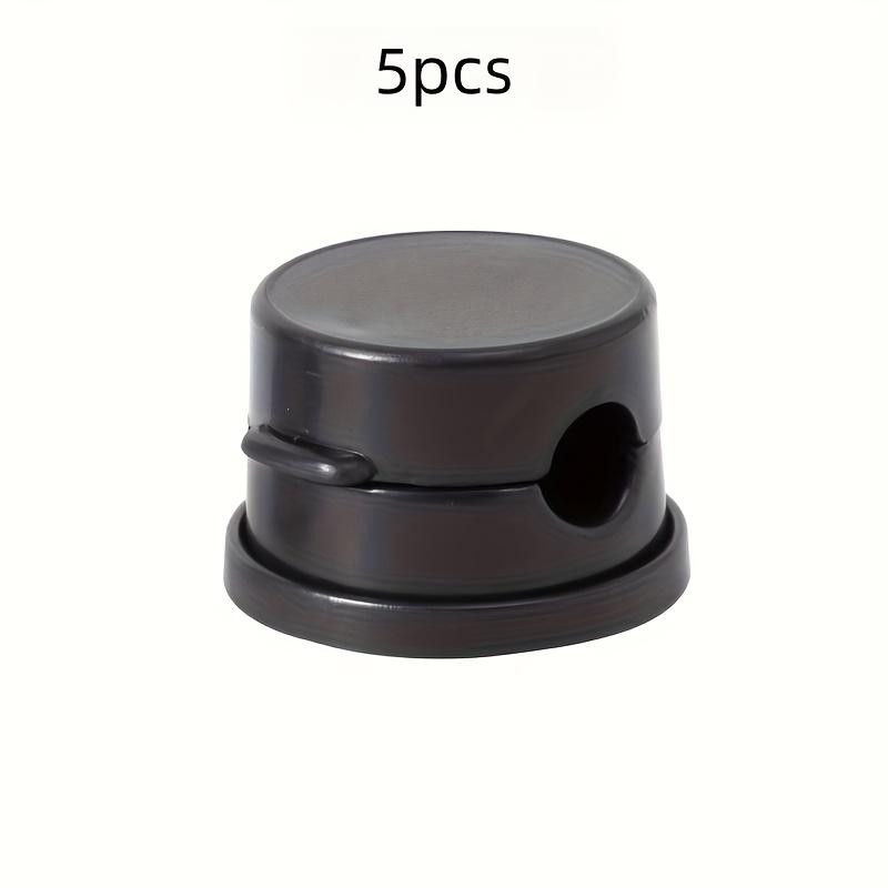 Rotating Magnetic Cable Organizers - 360° Adjustable Angle, Wall-Mounted Durable Plastic Cord Holders for Desk, Home Office & Workspace