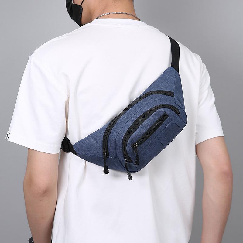 Marsupio da vita unisex Uomo Pacco da petto Impermeabile Borsa sportiva da esterno Pochette Borsa da vita Marsupio Crossbody Borsa a banana