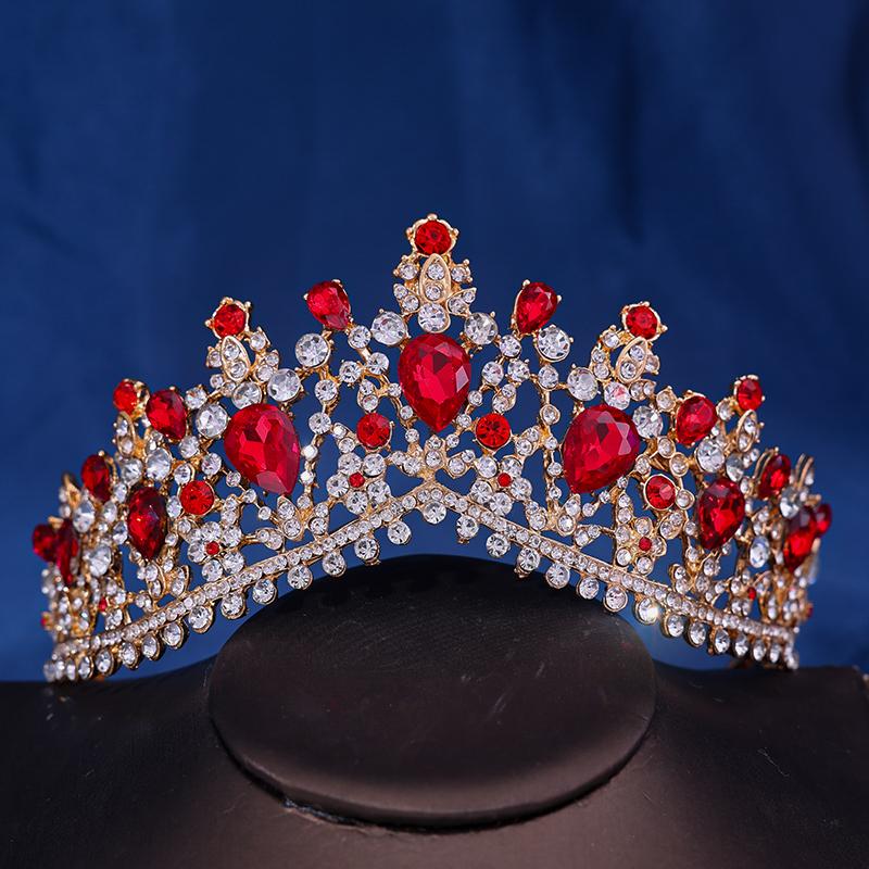 

Винтажная свадебная корона принцессы в стиле барокко, головной убор с кристаллами, тиара для женщин, свадебное платье с короной, аксессуары, ювелирные изделия