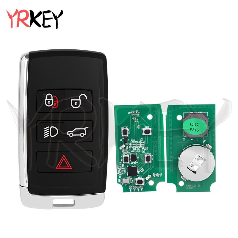 YRKEY - Car key Lonsdor Smart Key for Land Rover LR2 LR4 for Jaguar F-Pace F-Type XE XF XJ 315MHz/433MHz Support K518 2018-2021 433Mhz