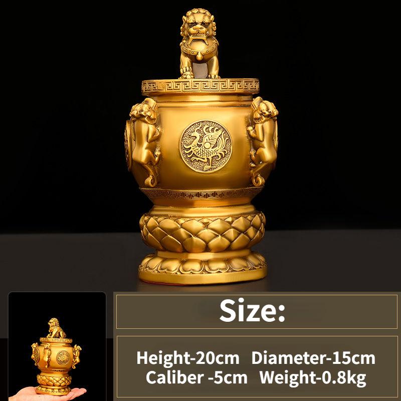 

Чистый медный золотой лев, четыре божественных зверя, украшение для гостиной, кабинета, четыре основания лотоса Pixiu, украшения ручной работы