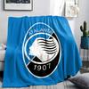 Coperta in Flanella Stampata Atalanta BC, morbido plaid per camera da letto e divano, lavabile, merchandising per tifosi di calcio, ottimo regalo.