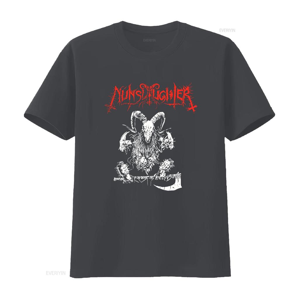 NUNSLAUGHTER T Shirt  Cotton Black Men Full Size S To 5XL DA65 Vintage Washed Slightly Homme Fashion Versatile