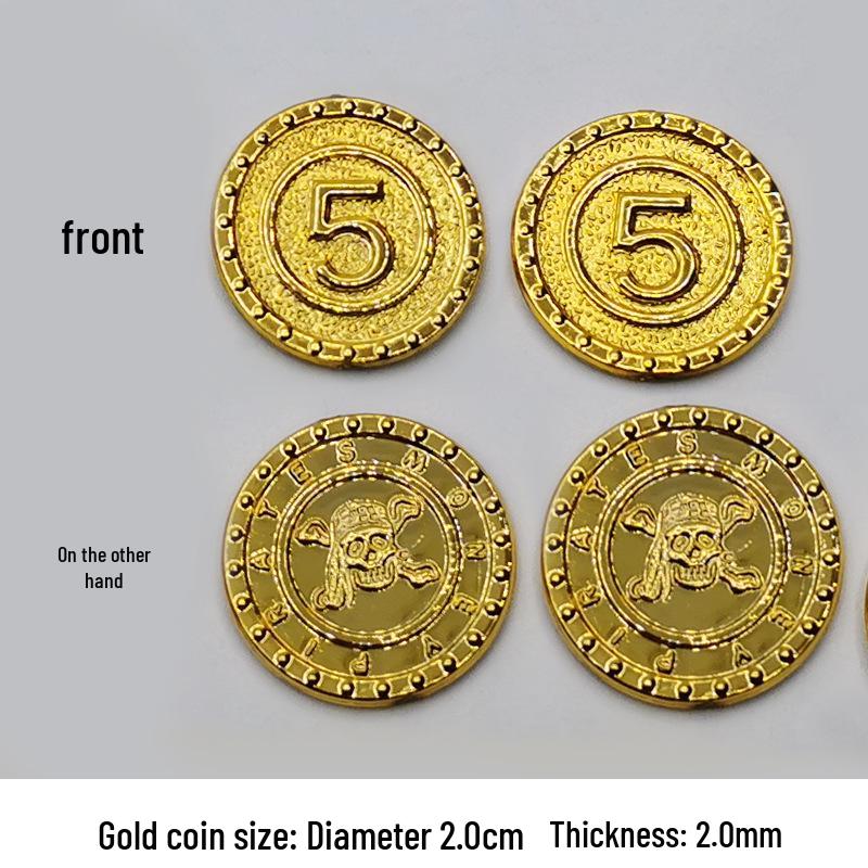 Pirate Gold Coin Simulation Game Ornaments & Chips