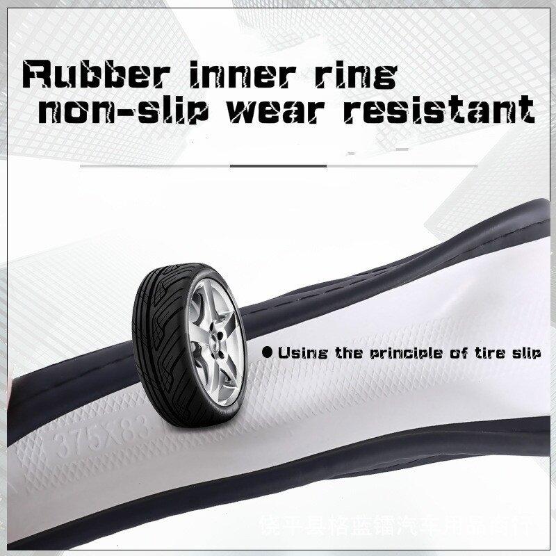 YTN1 Ford leather Car steering wheel Cover For ford focus Mondeo Fiesta Transit Explorer F-150 Ranger Kuga Edge Fusion MK2 MK3 Car