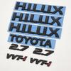 3D Glossy Black Hilux 2.7 VVT-i Letter Emblem Badge Sticker Set for Hilux 2004-2025 Rear Trunk Exterior Replacement
