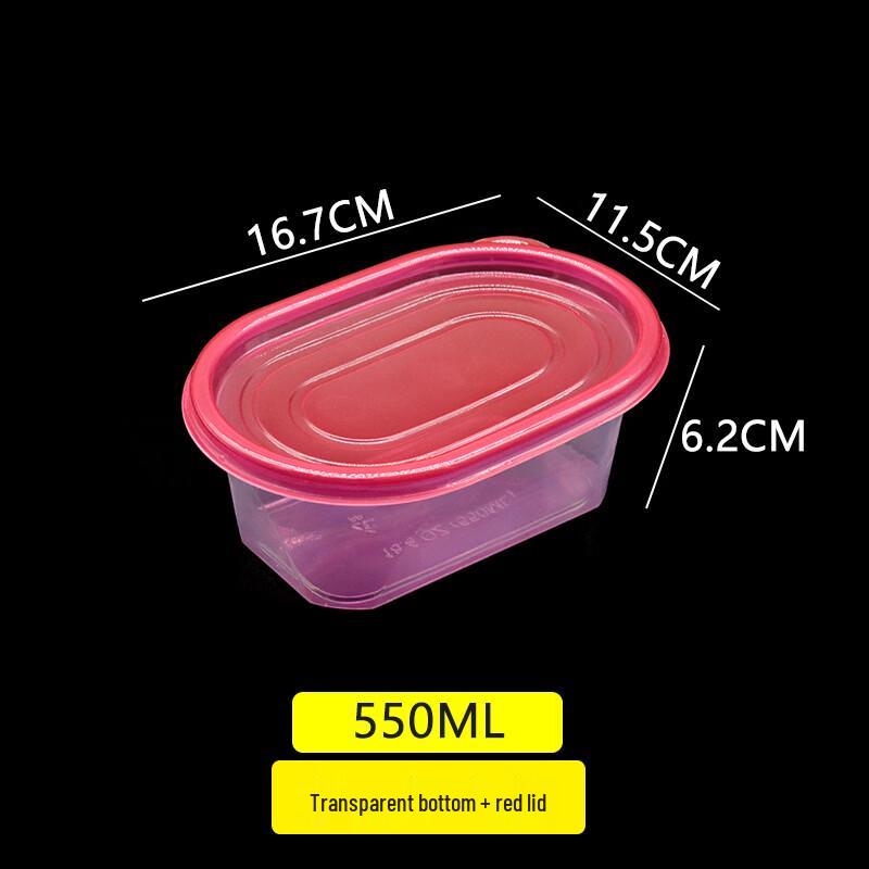 Handon 550ml Pink Disposable Round Food Containers