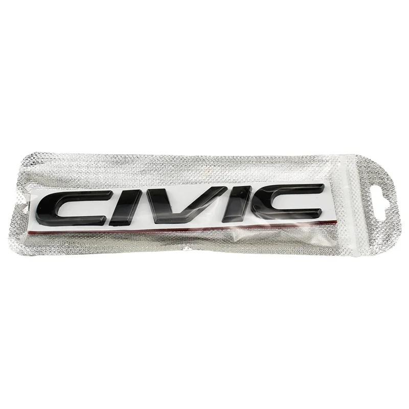 Metal 3D Car Stickers Side Fender Badge Rear Trunk Emblem Decal Styling for Honda CIVIC Logo 10th 11th 8th 2024 2023 Accessories