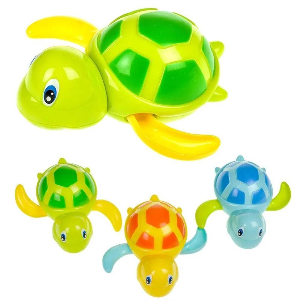 Cute Cartoon Wind Up Animal Tortoise Swim Turtle Baby Bath Toys Tortoise Water Toy  Bathing Shower