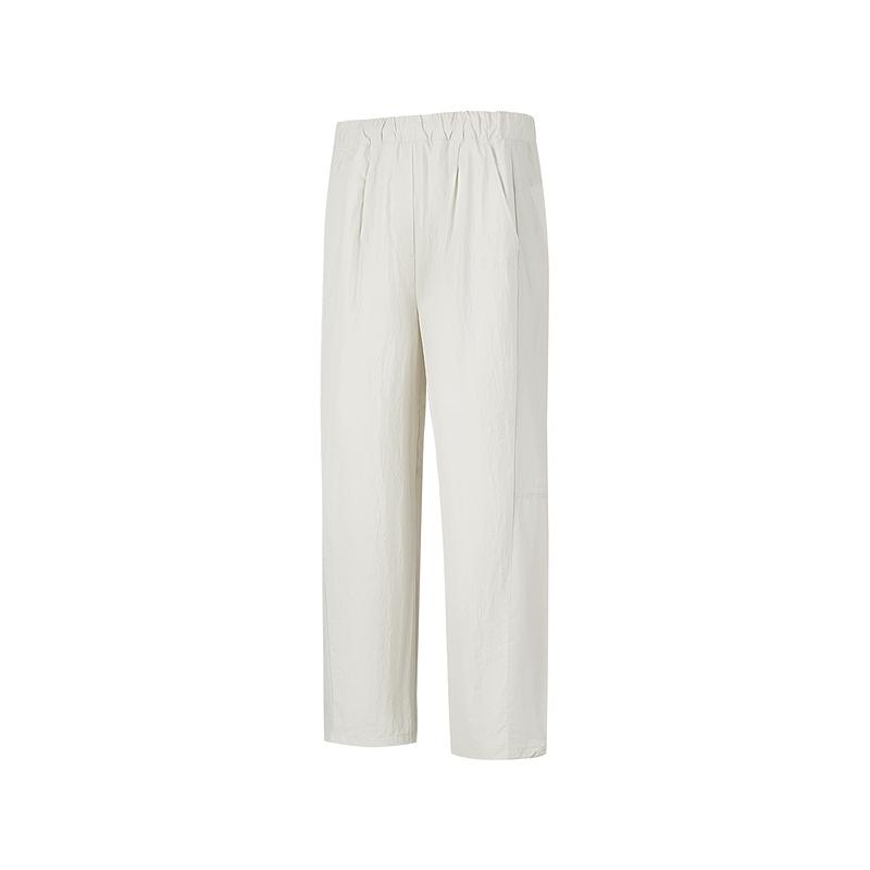 Skechers Fashionable Versatile Skin-Friendly Quick-Drying Straight Outdoor Casual Pants Women bottoms Silver-Birch-White P225W130-00C1 S