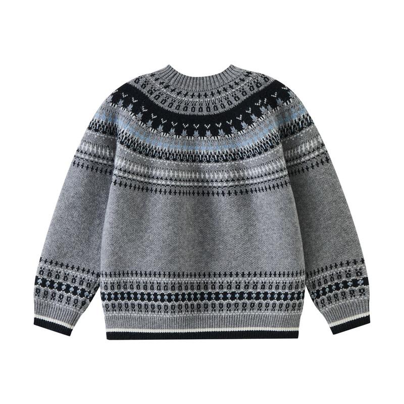 ASK JUNIOR Boys' Fair Isle Knit Sweater