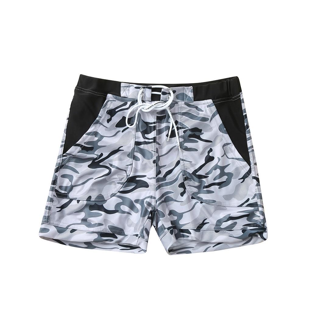 Men's Swimwear Running Surfing Sports Beach Camouflage Shorts Trunks Board Pants
