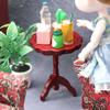 1:12 Dollhouse Miniature Round Table Coffee Table Side Table Furniture Home Model Decor Toy Doll House Accessories