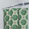 Green Fruit Shower Curtain Bathroom Decor With Lemon Lime Pattern For Home Decor