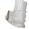 Breathable Lace Window Curtains - Vintage Ruffled Sheers for Bay Window/Balcony, Cottage Style Room Divider with Wave Trim (Ready-to-Hang) 1pc