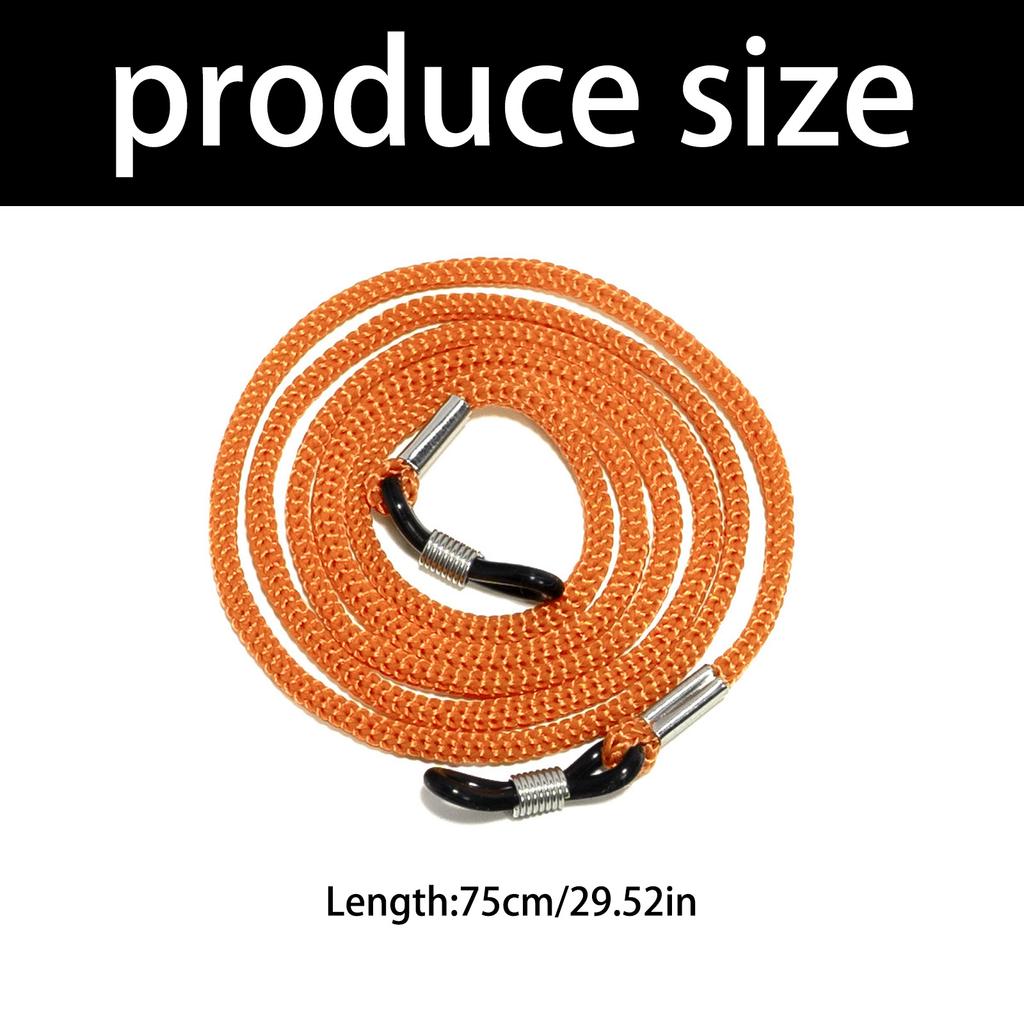 Adjustable Anti Slip Eyewear Retainer Cord For Sports Sunglasses Unisex Design Durable Polyester Glasses Strap