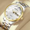 WOLIX Fashion Men's Waterproof Luminous Steel Band Watch