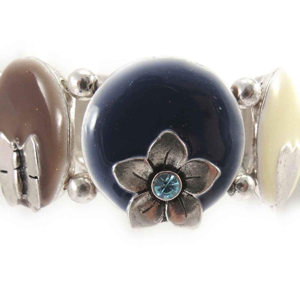 Les Trésors De Lily [E6963] - Blue 'Macarons' Designer Bracelet