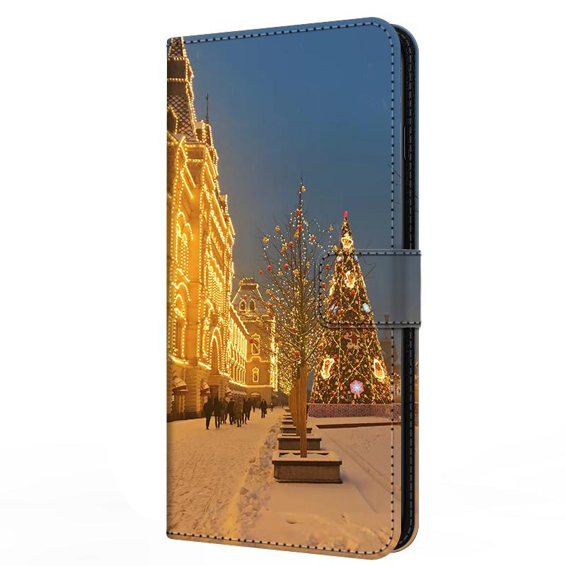 Wallet Cover For Oppo A5 4G 5G Case A5i Pro A5m Flip Stand Book Magnetic Leather Case For Oppo A5x 4G 5G Christmas Cases A 5x