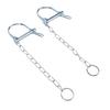 2PCS Trailer Coupler Pin with Chain 1 4in Diameter Heavy Duty Hitch Locking Pin for Towing