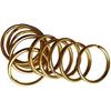 Homyl Brass Split Key Ring Lot Round Hoop Double Loop Key Chain All 8 Sizes - 12mm