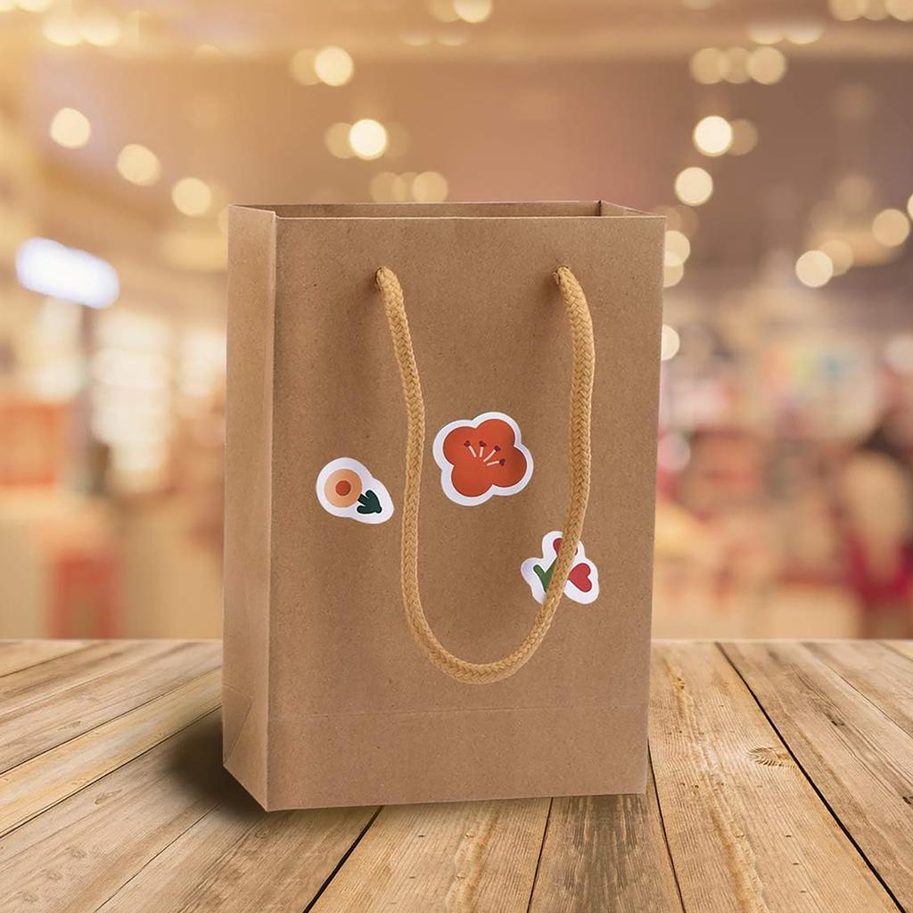 30 Stück Kraft Geschenktüten mit Griffen für Geschenke, für Valentinstag, Einkaufen, Einzelhandel, Weihnachten, Schmuck, Geburtstag, Hochzeit, Party Geschenkverpackung