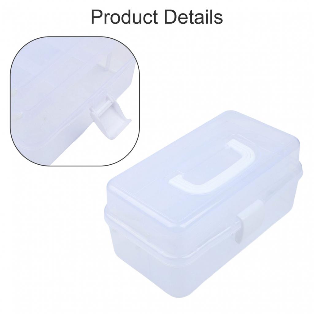 Compact 3 Layer Organizer Box Great for Fishing Tackle and Accessory Storage