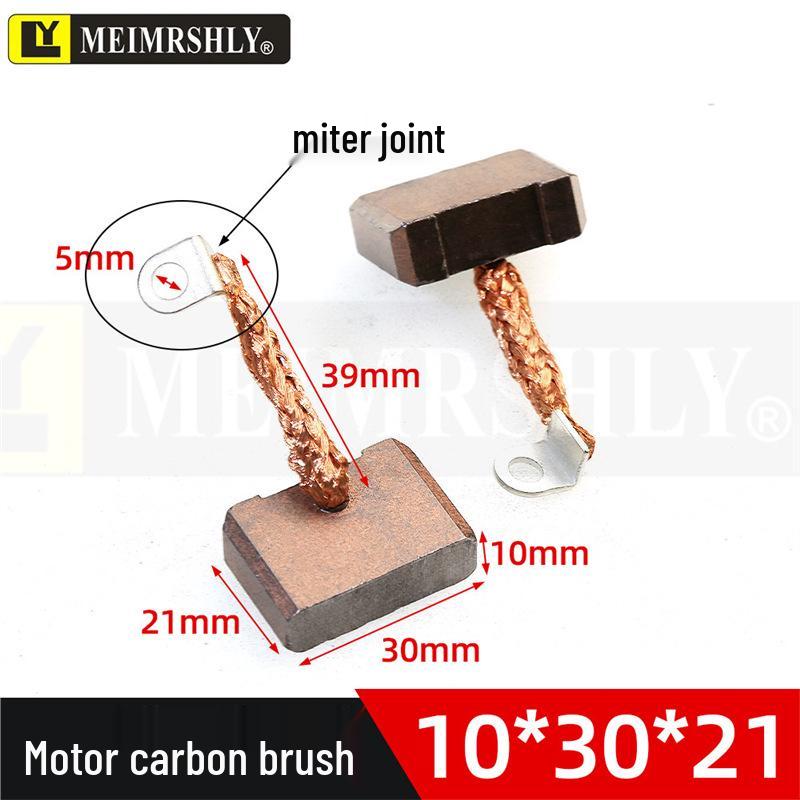 Compatible Carbon Brushes for Valeo, Remy, Jenory, Hanla Alternators - 4.5x6.5x17 mm, High Wear Resistance