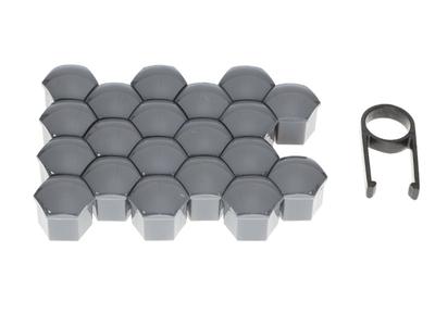 Screw Caps 17 Mm, Graphite, 20 Pcs.