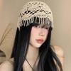 Crochet Slouchy Skull Cap Cotton Knitted Hat Fashion Women Beanie Hat  Summer
