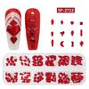 12-Grid Irregular Transparent AB Glass Diamonds for Nail Art