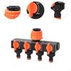 Garden Hose Connector 4 Ways Splitter Water Taps Divider 4-way Tap for Balcony Watering