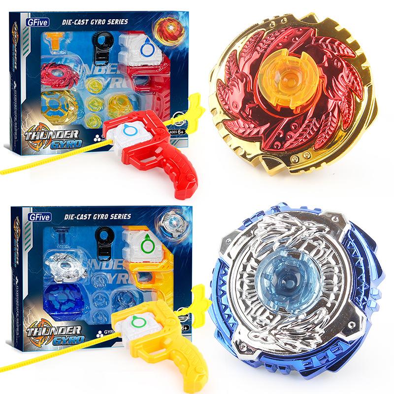 Bright Gf Nonelectric Alloy Spinning Top Lightup Phoenix Dragon Duel Set