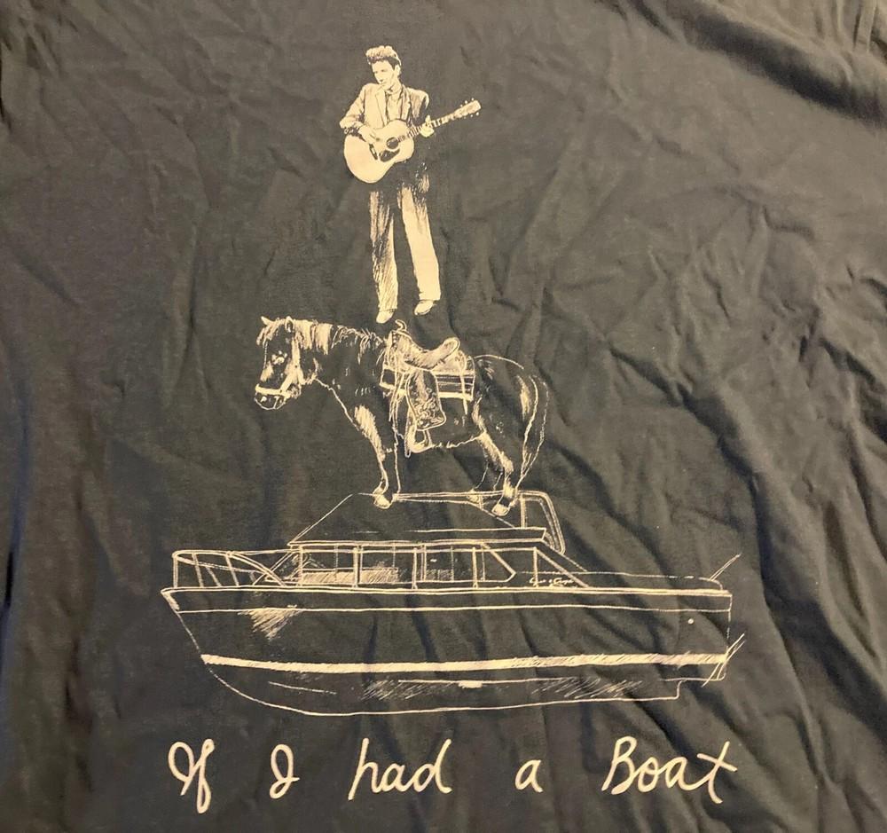 

Винтажная футболка LYLE LOVETT IF I HAD A BOAT с коротким рукавом, черная, унисекс, S-4XL 4XL