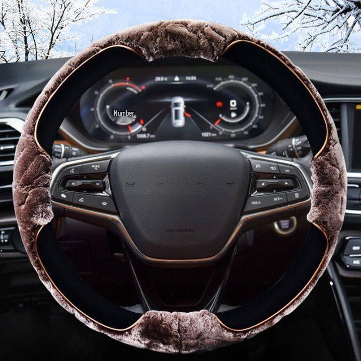 Plush Winter Steering Wheel Cover for GAC Trumpchi GS4, GS8, GS357, Yingbao, Yingku M8, M6, E8, E9