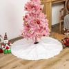 Lhyxuuk Christmas Tree Christmas Cute Tree Luxurious Base Decor Solid White Skirt, Decoration, Circular, Skirt, Cover, Ornament, (78cm),