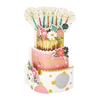 Sanrio Message Anniversaire Lumière 482552 (SANRIO) Carte, Célébration, & Mélodie, Gâteau 3 étages, Papier/Autre, JPME61-5,