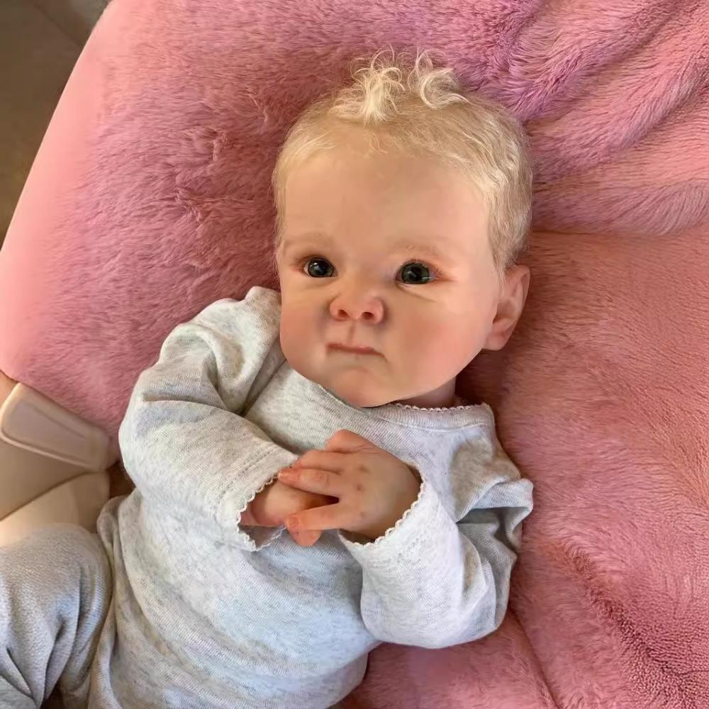 18-calowa realistyczna lalka reborn Bettie, miękki winylowy korpus z tkaniny, opcjonalna lalka symulacyjna z ukorzenionymi włosami, realistyczna lalka reborn dla dziecka, prezent świąteczny