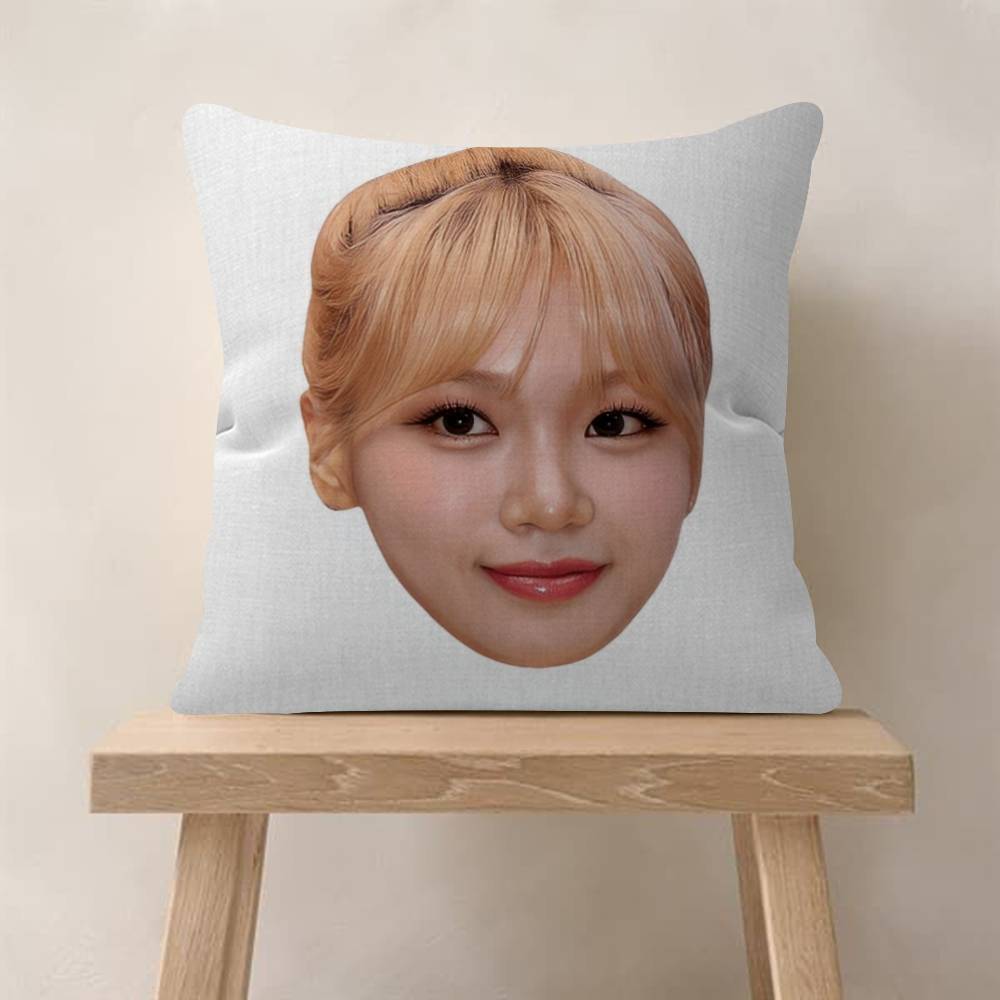 Singer CChaewon beauty Pillow Covers Cartoon Sofa Decorative Home Doublesided Printing Short Plush Cute Cushion Cover