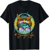 Bingo Life Messy Bun Hair Bingo Lover Grandma Mama Bingolife T-Shirt