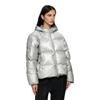 Puma Logo Hooded Down Jacket Women Outerwear Cement-Gray 530696-10