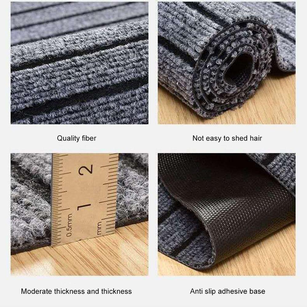 Striped Floor Door Mats Entryway Non Slip Rubber Backed Door Mat Indoor Outdoor Hallway Runner Rug Washable Rugs