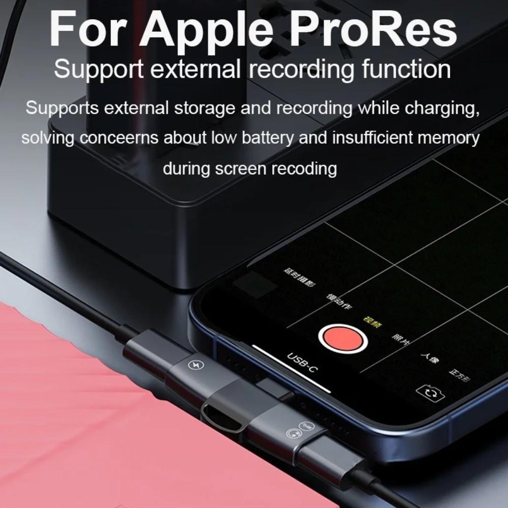 Splitter OTG 2 In 1 Adapter Fast Charging Type C 2-in-1 Multifunctional Adapter Earphone