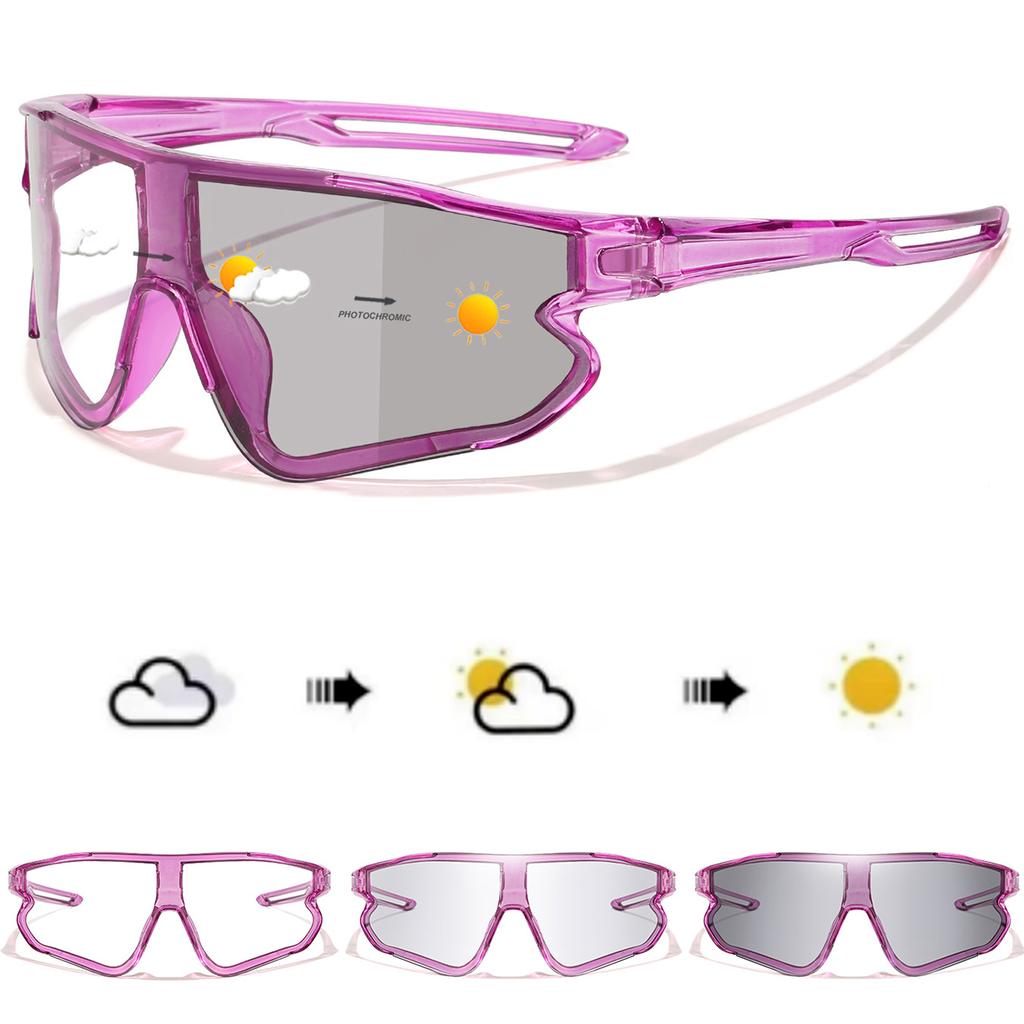 New Style Brand Bicycle Photochromic Eyewear Men Women MTB Bike Running Fishing Cycling Glasses Comfortable Goggles UV400