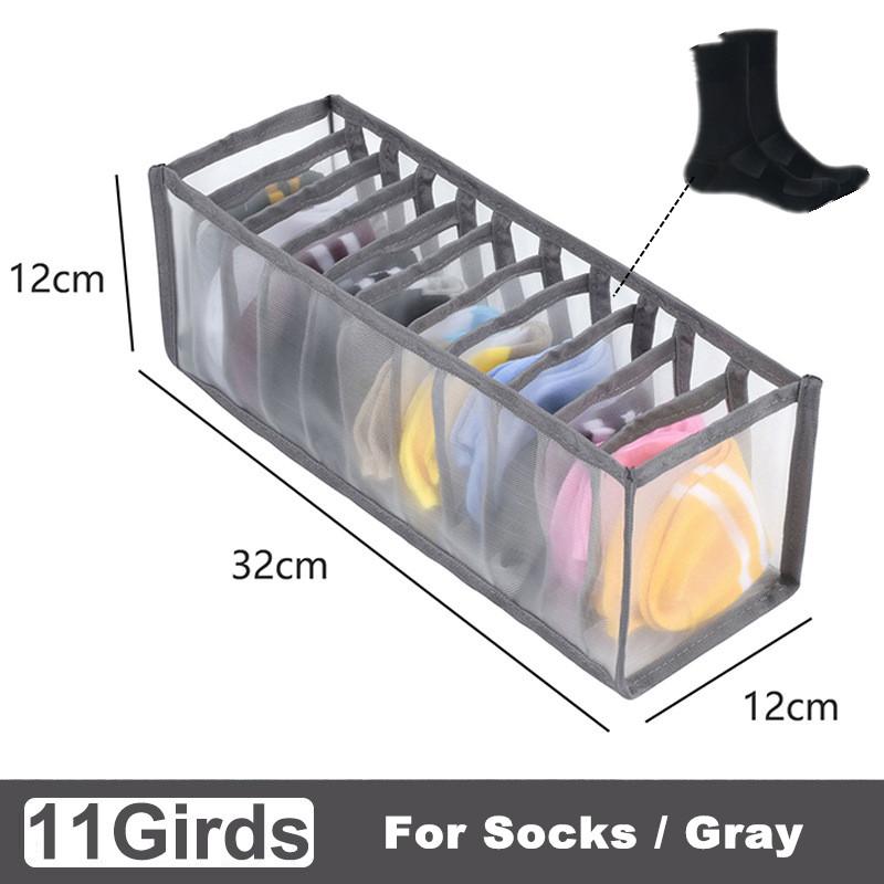 Clothes Storage Organizer Box Pants Jeans T-Shirt Storage Boxes Wardrobe Underwear Socks Organizer Drawers Separator Box